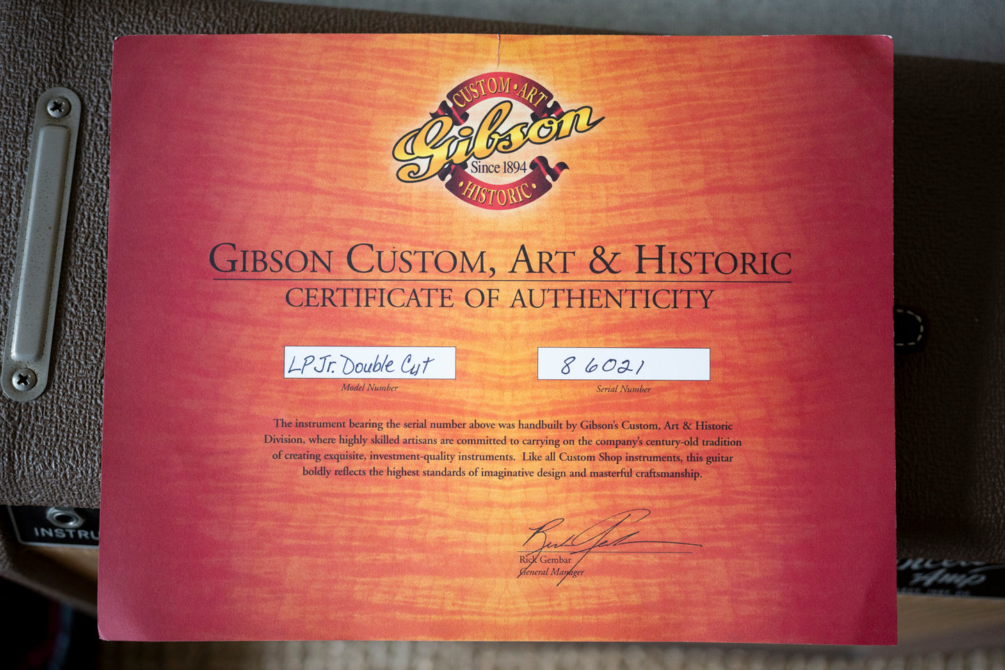 2006 Gibson Les Paul Junior ’58 Custom Shop