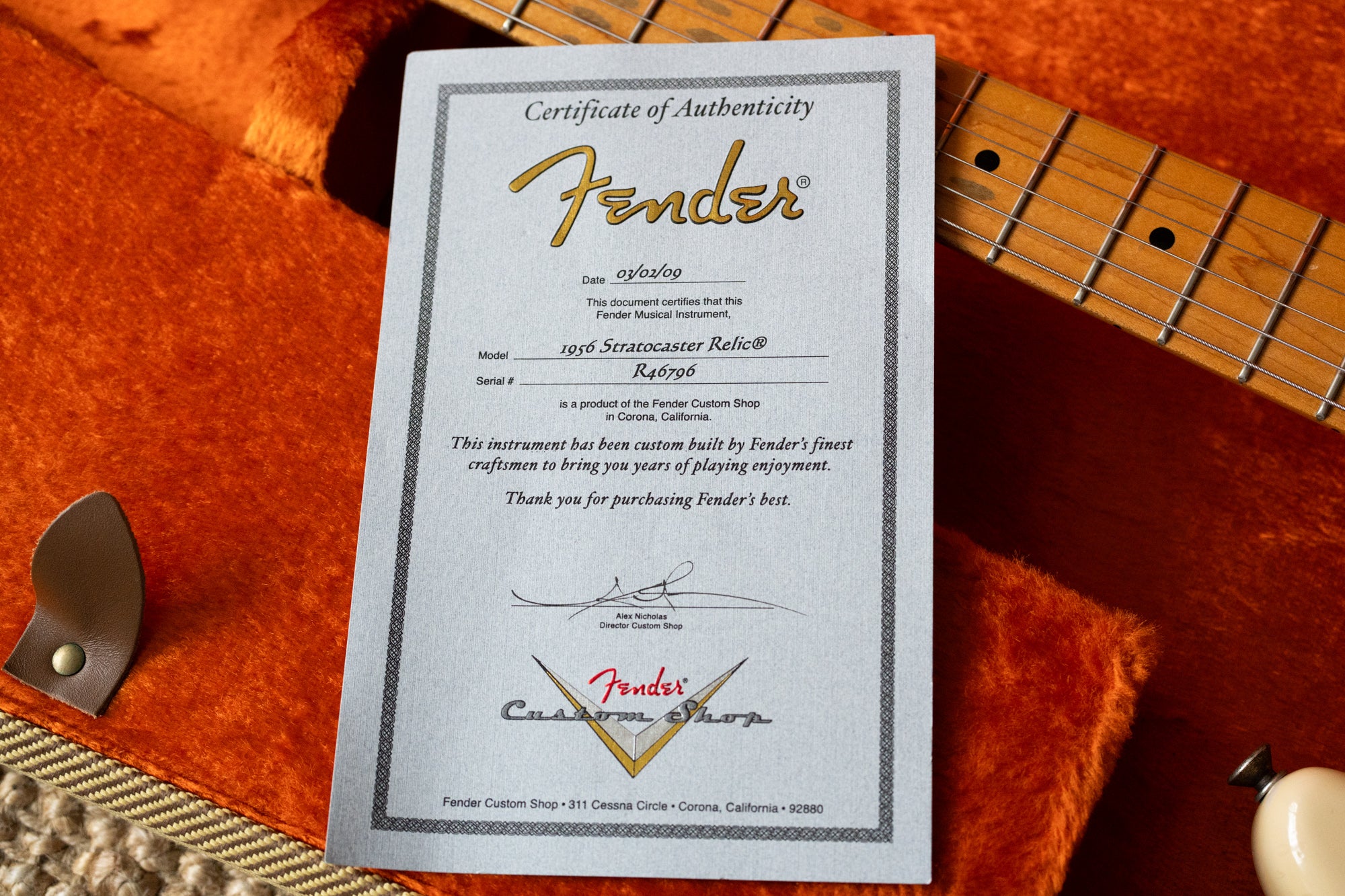 2009 Fender Stratocaster Custom Shop 1956 Relic – Ronnie's Guitars